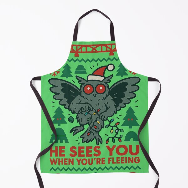 Item preview, Funny Mothman Ugly Christmas Sweater Fleeing designed and sold by Absurd Cult Co..