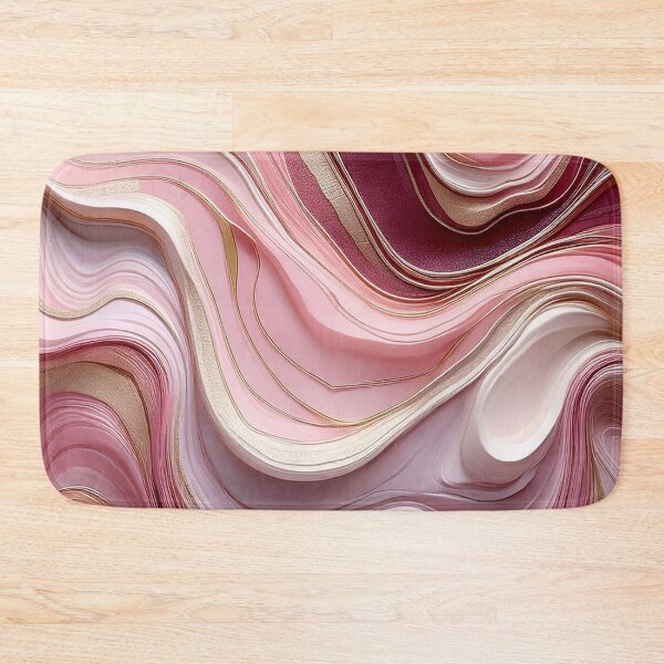 Item preview, Pink and Gold Waves - Abstract Marble designed and sold by RockitBaby.