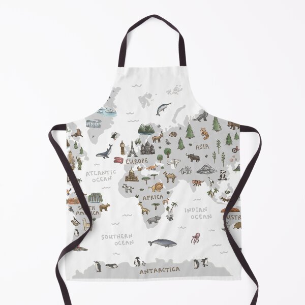 Item preview, World Map - Grey designed and sold by Those Pencil Shavings.