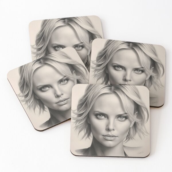 Item preview, Charlize Theron designed and sold by WorldofCharcoal.