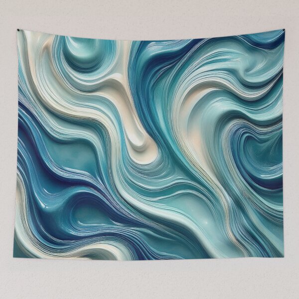Item preview, Infinity Blue Flow - Abstract Marble designed and sold by RockitBaby.