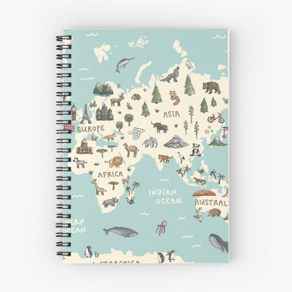 Item preview, World Map - Teal designed and sold by Those Pencil Shavings.