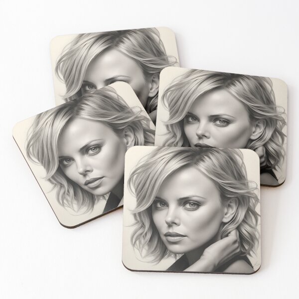Item preview, Charlize Theron designed and sold by WorldofCharcoal.