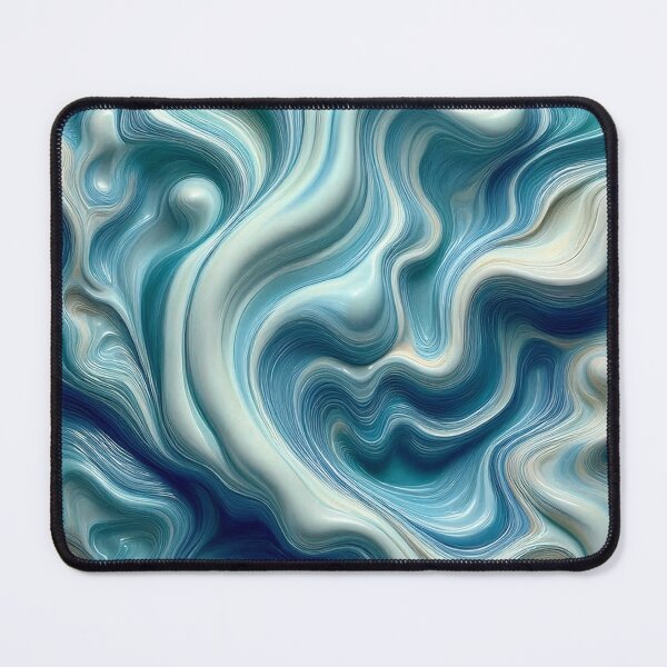 Item preview, Polished Blue Chaos - Abstract Marble designed and sold by RockitBaby.