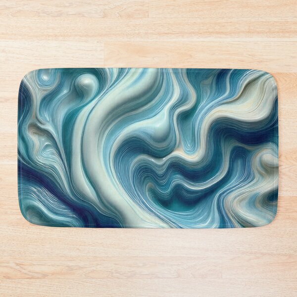 Item preview, Polished Blue Chaos - Abstract Marble designed and sold by RockitBaby.