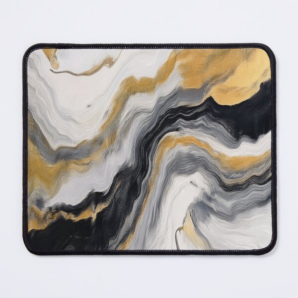 Item preview, Black Gold Marble Illusion - Abstract Marble designed and sold by RockitBaby.