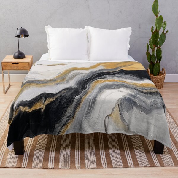 Item preview, Black Gold Marble Illusion - Abstract Marble designed and sold by RockitBaby.