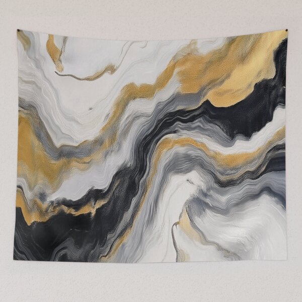 Item preview, Black Gold Marble Illusion - Abstract Marble designed and sold by RockitBaby.
