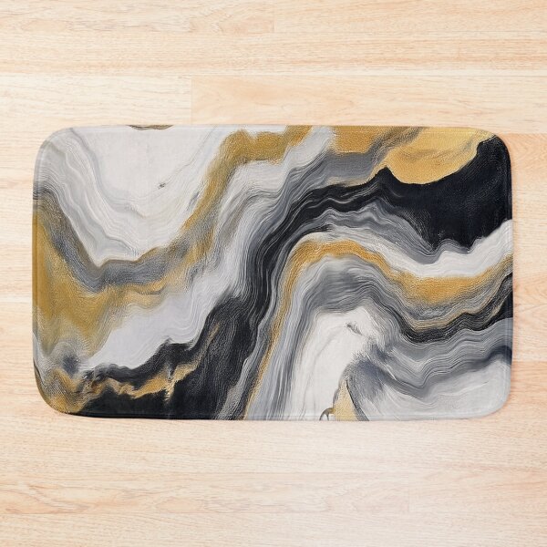 Item preview, Black Gold Marble Illusion - Abstract Marble designed and sold by RockitBaby.