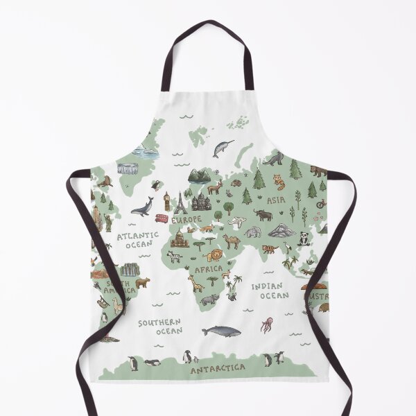Item preview, World Map - Green designed and sold by Those Pencil Shavings.