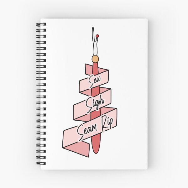 Item preview, 'Sew Sigh Seam Rip' Sewing humor quote designed and sold by Sewspiratrice.