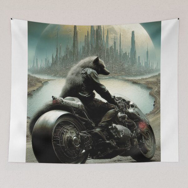 Item preview, BIKER WOLF TRAVELS .4 designed and sold by lautir.