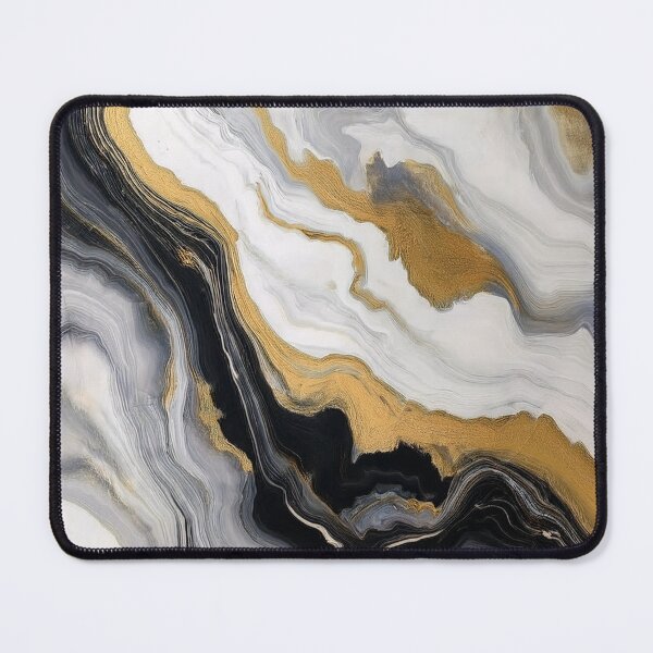 Item preview, Black and Gold Melted Elegance - Abstract Marble designed and sold by RockitBaby.