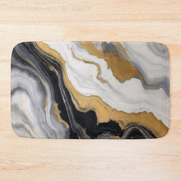 Item preview, Black and Gold Melted Elegance - Abstract Marble designed and sold by RockitBaby.