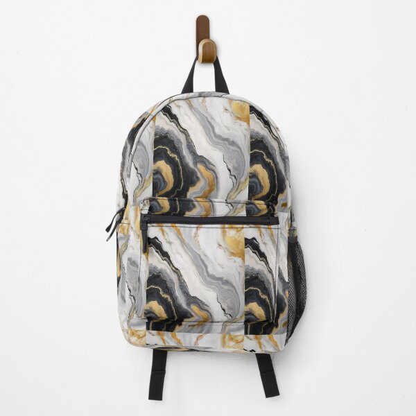 Item preview, Black and Gold Chromatic Currents - Abstract Marble designed and sold by RockitBaby.