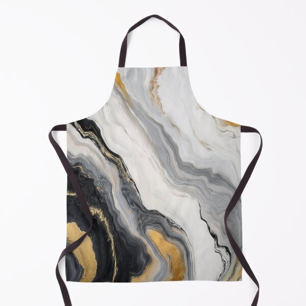 Item preview, Black and Gold Chromatic Currents - Abstract Marble designed and sold by RockitBaby.