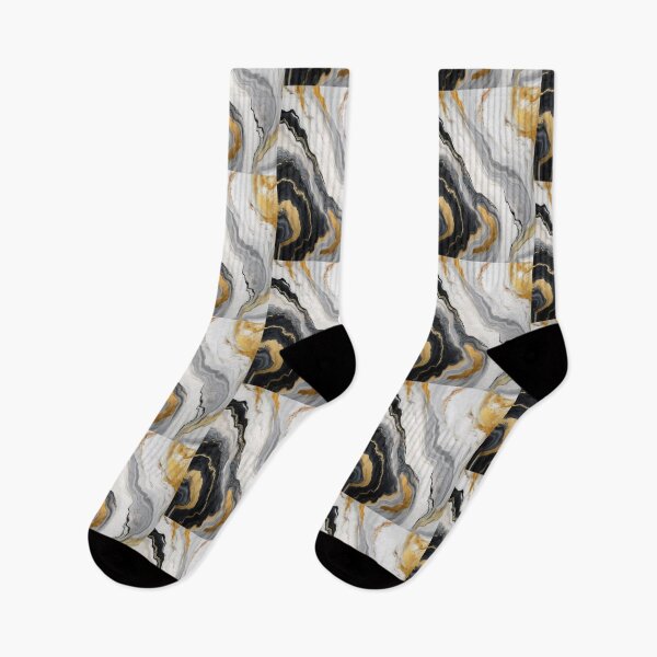 Item preview, Black and Gold Chromatic Currents - Abstract Marble designed and sold by RockitBaby.