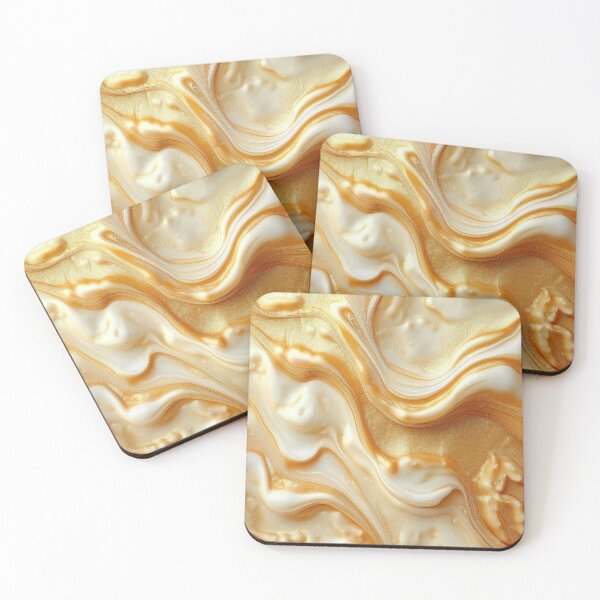 Item preview, Butterscotch Marbled Mindscape - Abstract Marble designed and sold by RockitBaby.