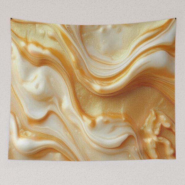 Item preview, Butterscotch Marbled Mindscape - Abstract Marble designed and sold by RockitBaby.
