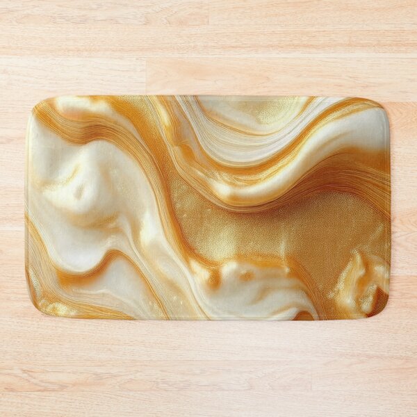 Item preview, Butterscotch Marbled Mindscape - Abstract Marble designed and sold by RockitBaby.