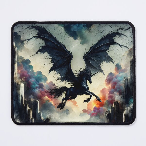 Item preview, Black Alicorn, Ai Generated Art designed and sold by ACC .