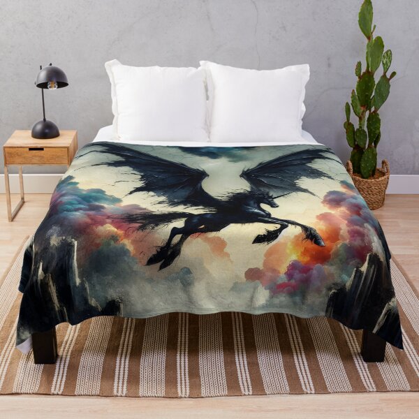 Item preview, Black Alicorn, Ai Generated Art designed and sold by ACC .
