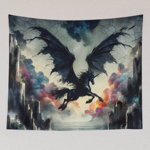 Item preview, Black Alicorn, Ai Generated Art  designed and sold by ACC .