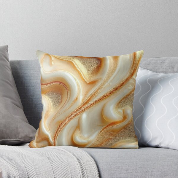 Item preview,  The Butterscotch Fluid Form Marbled Mindscape - Abstract Marble designed and sold by RockitBaby.