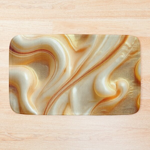 Item preview,  The Butterscotch Fluid Form Marbled Mindscape - Abstract Marble designed and sold by RockitBaby.