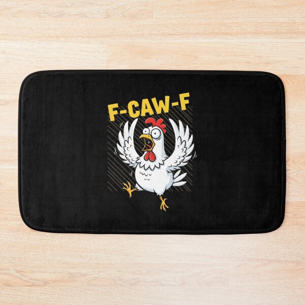 Item preview, F-CAW-F Funny Chicken Cartoon | Clean Sarcastic Pun Humor Animal  designed and sold by Cree8if.