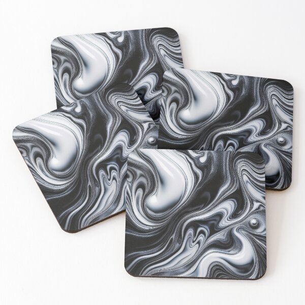 Item preview, Black and White - Abstract Marble designed and sold by RockitBaby.