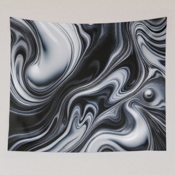 Item preview, Black and White - Abstract Marble designed and sold by RockitBaby.