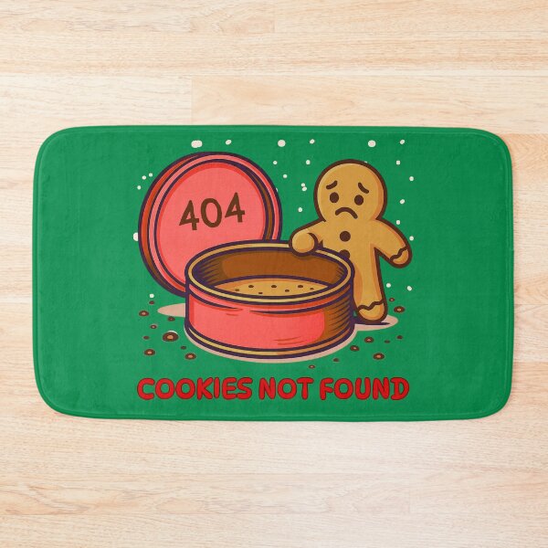 Item preview, 404 Cookies Not Found – Christmas Tech Humor designed and sold by DreamArtmaStudio.