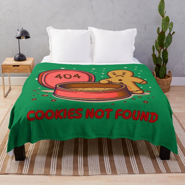 Item preview, 404 Cookies Not Found – Christmas Tech Humor designed and sold by DreamArtmaStudio.