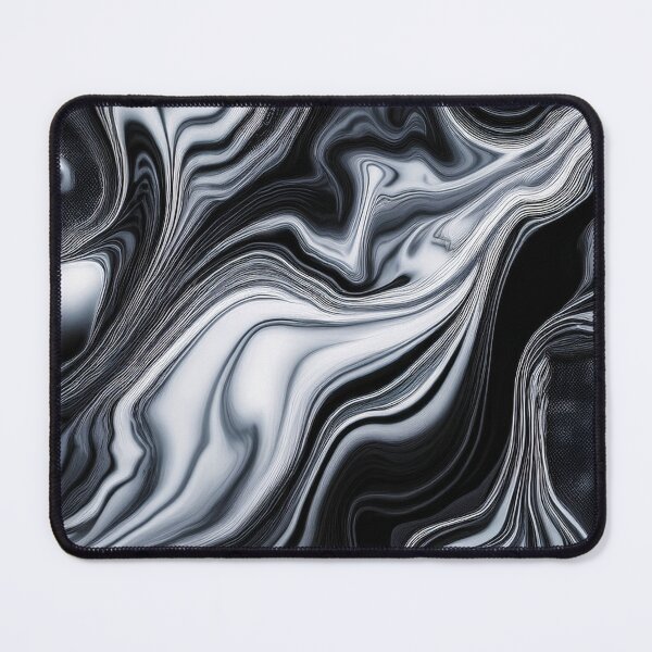 Item preview, Black and White Fluidity - Abstract Marble designed and sold by RockitBaby.