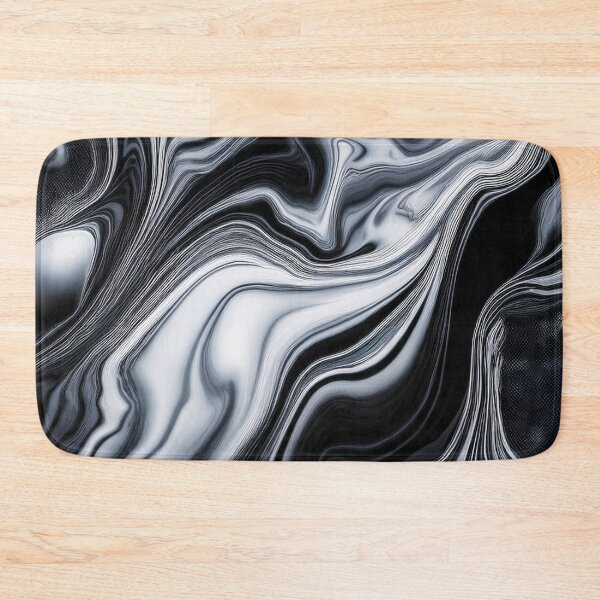 Item preview, Black and White Fluidity - Abstract Marble designed and sold by RockitBaby.