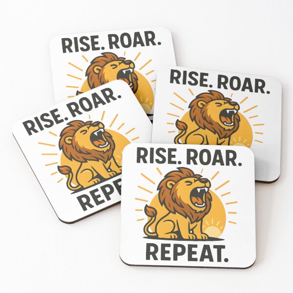 Item preview, Rise Roar Repeat Motivational Lion Design. designed and sold by The-T-In-Retro.