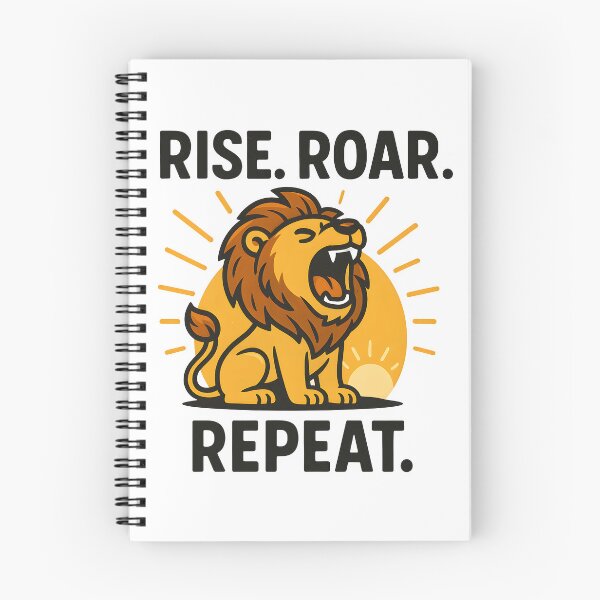 Item preview, Rise Roar Repeat Motivational Lion Design. designed and sold by The-T-In-Retro.