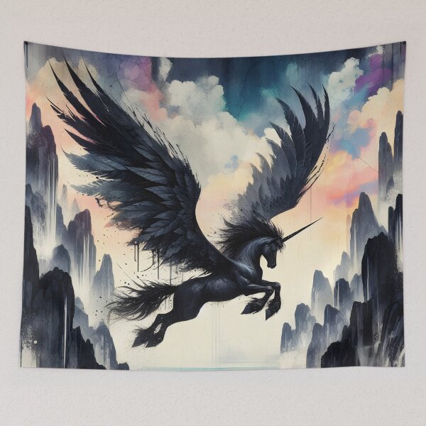 Item preview, Black Alicorn, Ai Generated Art  designed and sold by ACC .