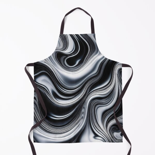 Item preview, Black and White Waves - Abstract Marble designed and sold by RockitBaby.