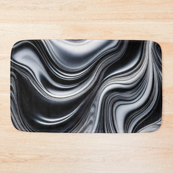 Item preview, Black and White Waves - Abstract Marble designed and sold by RockitBaby.