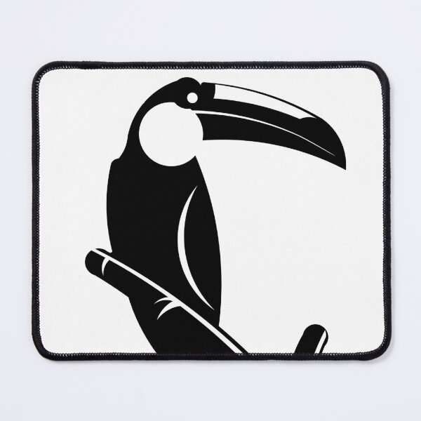 Item preview, Toucan, black and white vector illustration designed and sold by Keltoi-art.