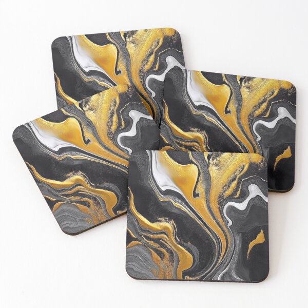 Item preview, Golden Rod Marble Dimensions - Abstract Marble designed and sold by RockitBaby.