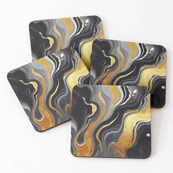 Item preview, Golden Rod Abstract Elegance - Abstract Marble designed and sold by RockitBaby.