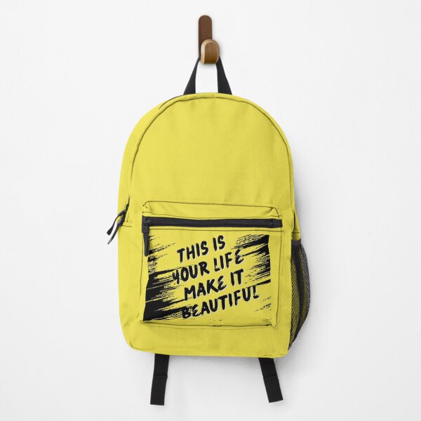 Item preview, Make Life Beautiful – Inspirational Positive Quote designed and sold by Ink-Lift Creations.