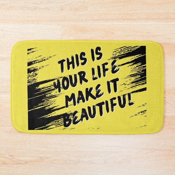 Item preview, Make Life Beautiful – Inspirational Positive Quote designed and sold by Ink-Lift Creations.