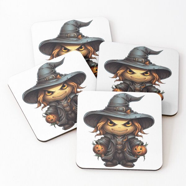 Item preview, Explore the charm of a whimsical witch holding pumpkins designed and sold by MiraCleAI.