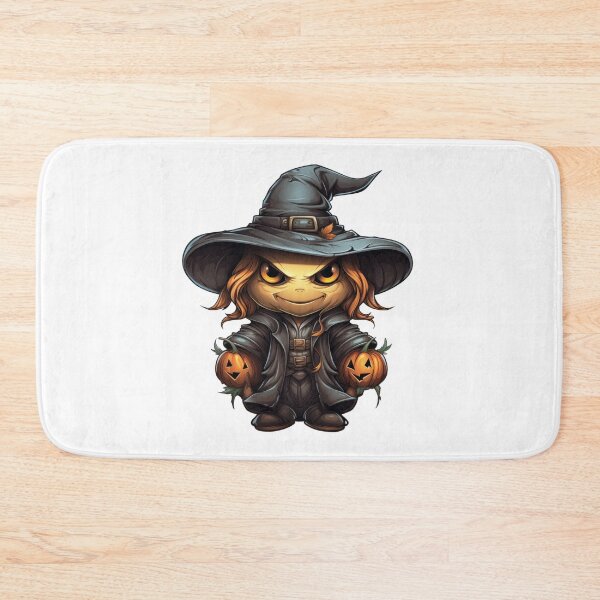 Item preview, Explore the charm of a whimsical witch holding pumpkins designed and sold by MiraCleAI.