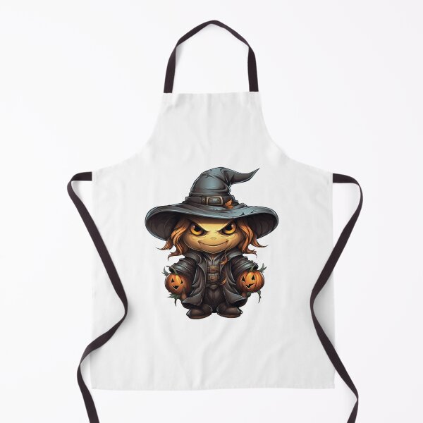 Item preview, Explore the charm of a whimsical witch holding pumpkins designed and sold by MiraCleAI.
