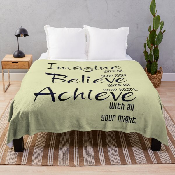 Item preview, Imagine. Believe. Achieve. – Powerful Motivational Quote designed and sold by Ink-Lift Creations.